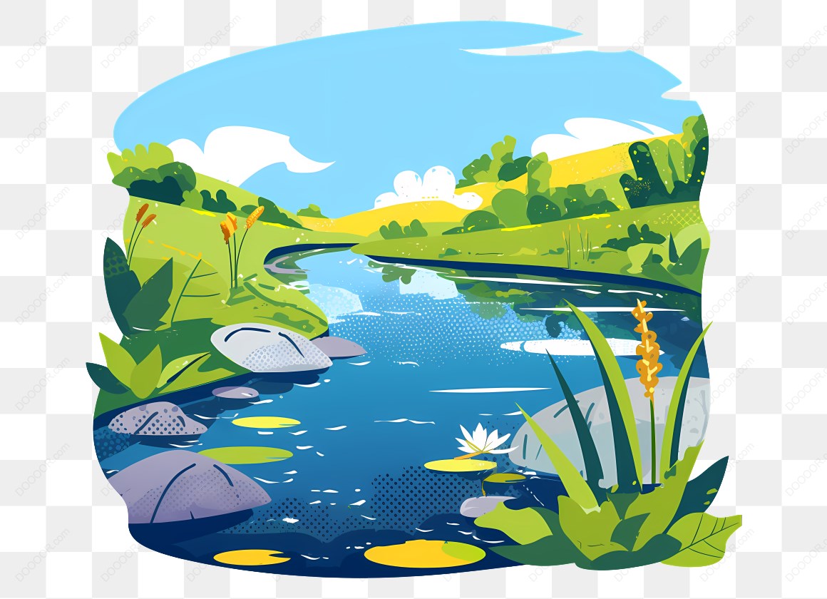 14571_河流与自然景观插画.jpg