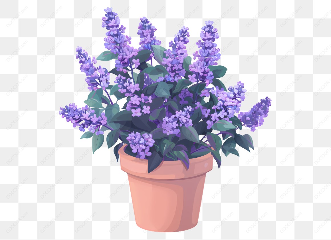 14767_紫色花盆栽植物插图.jpg
