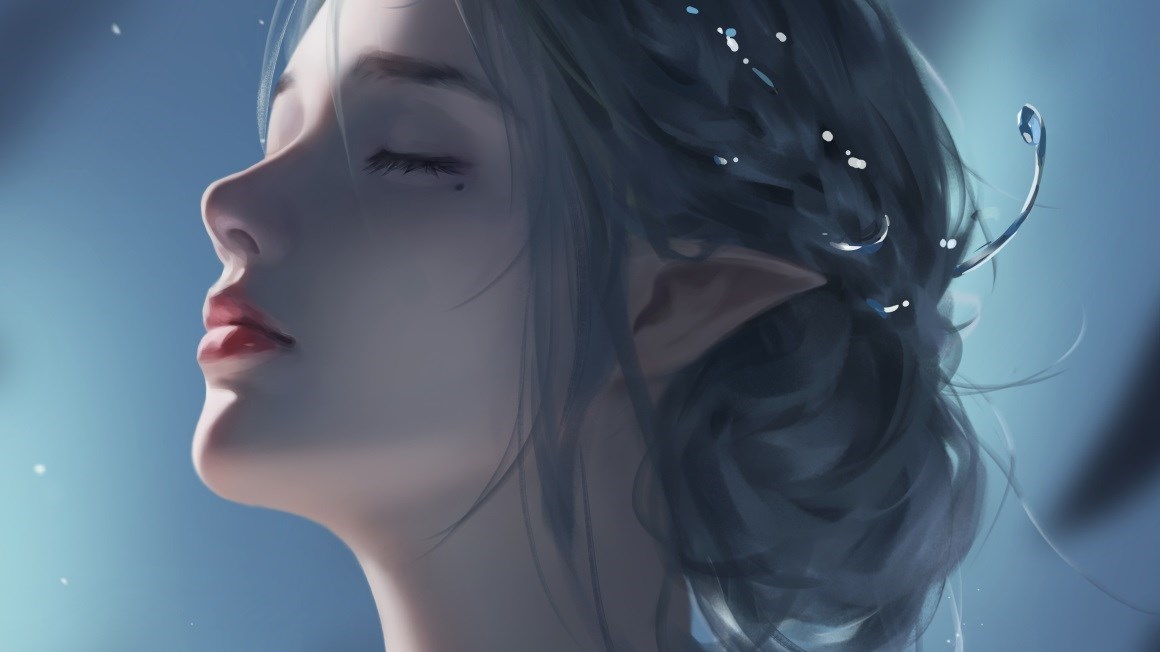 03091_长发美女尖耳朵闭眼痣眼睛下面有痣WLOP.jpg