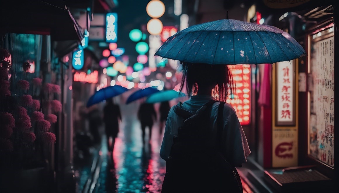 03340_美女城市晚上东京雨伞灯小巷.jpg