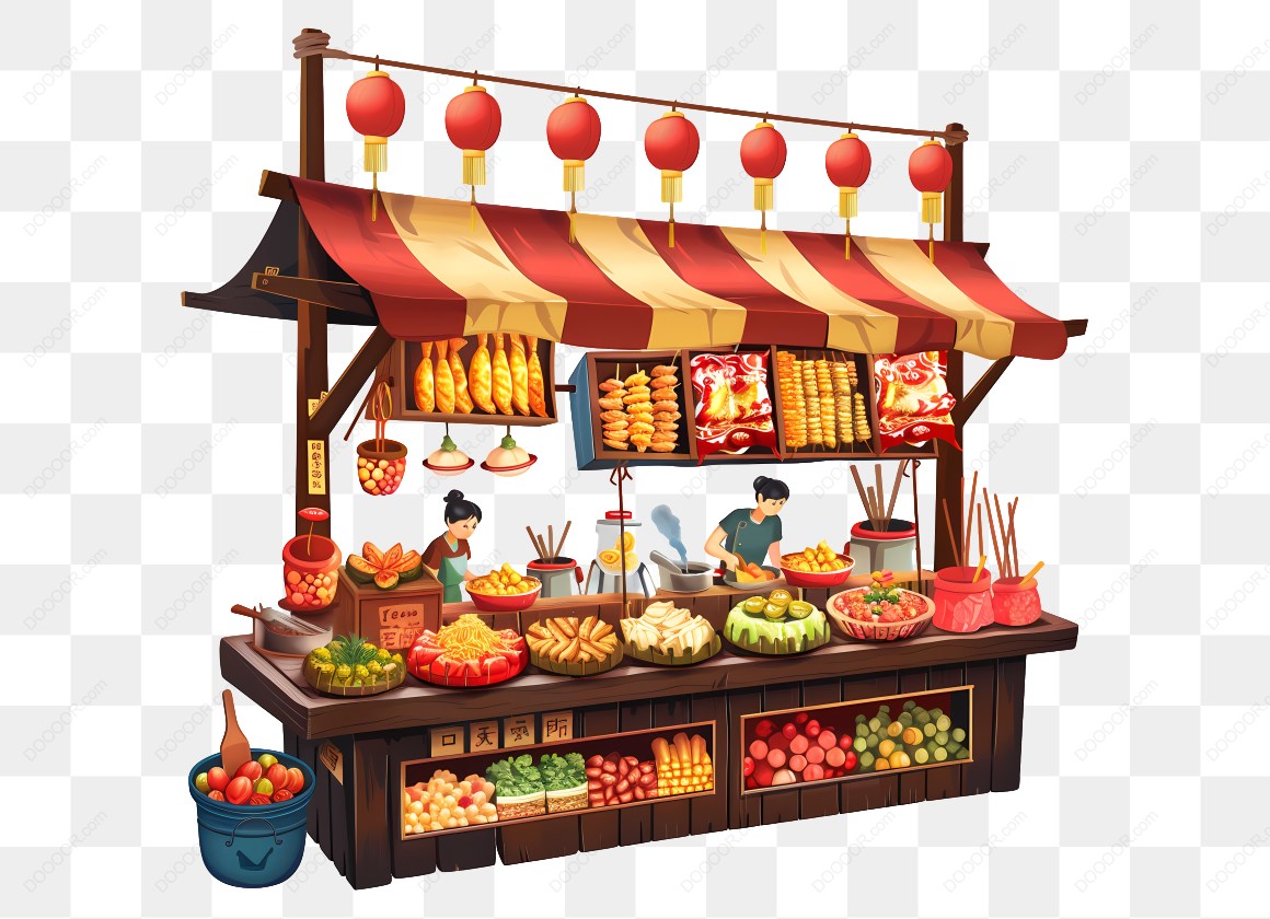 15161_街头食品摊位_灯笼装饰.jpg