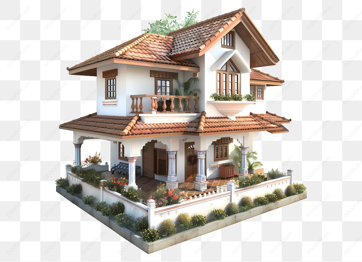 15208_两层白色房屋模型.jpg