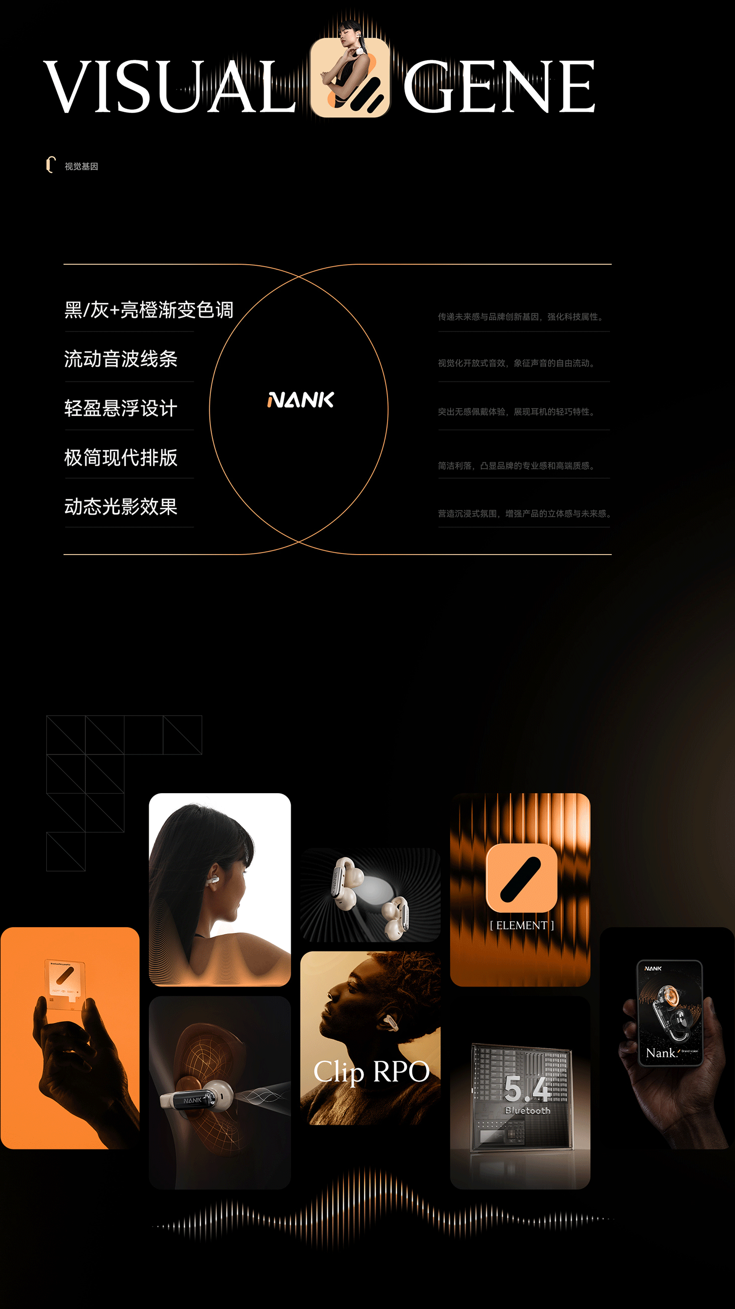 品牌视觉整案  NANK南卡Clip Pro蓝牙耳机 XLAPRO良鹏_良鹏设计咨询-站酷ZCOOL-5.gif