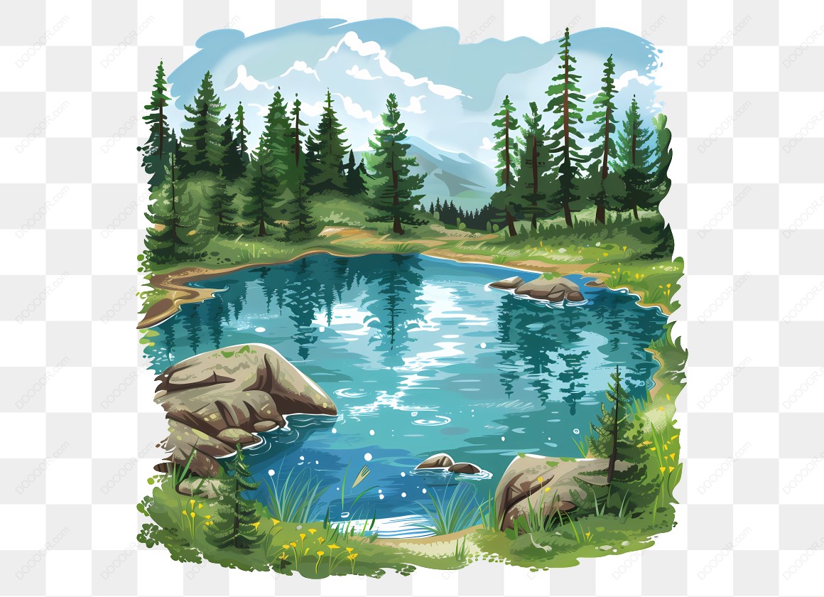 15855_湖泊和森林景观插图.jpg
