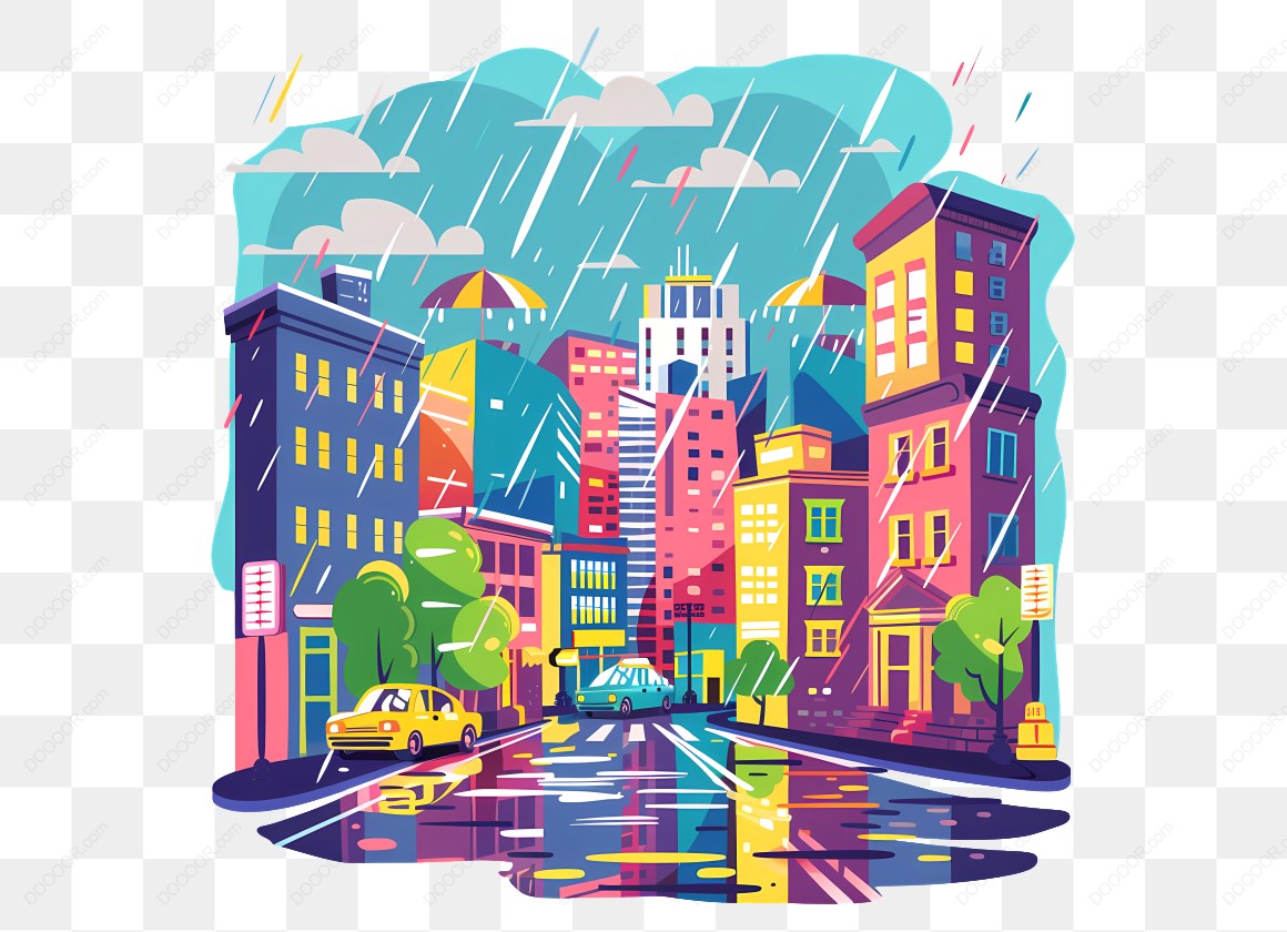15885_下雨的城市街道插画.jpg