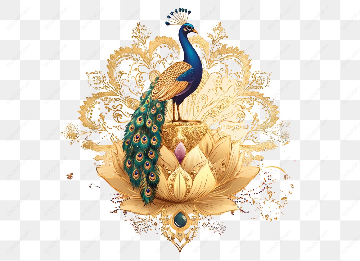 16158_孔雀立于莲花上.jpg