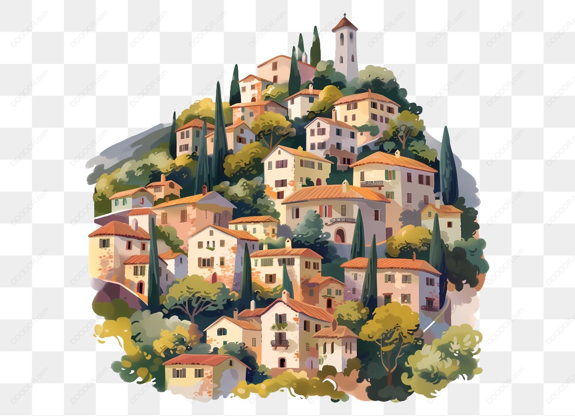 16514_山丘上的意大利村庄.jpg
