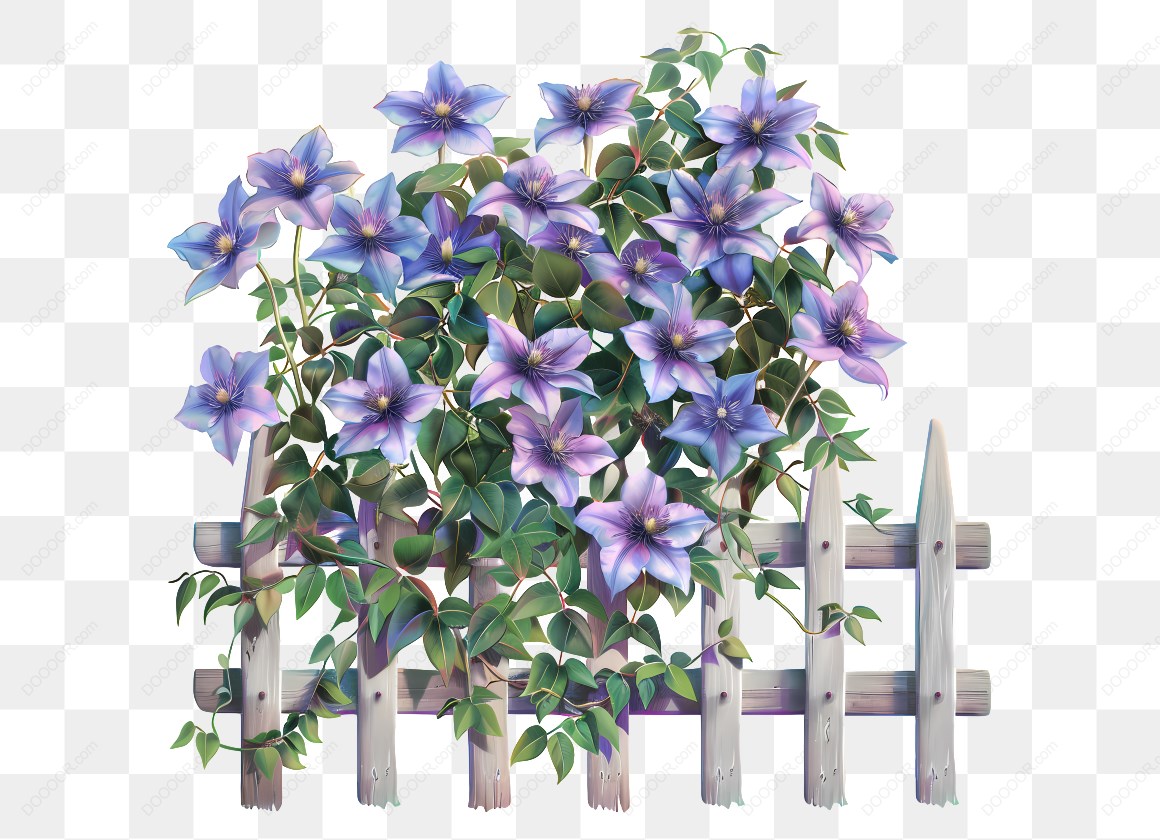 16598_篱笆上的紫色花卉.jpg
