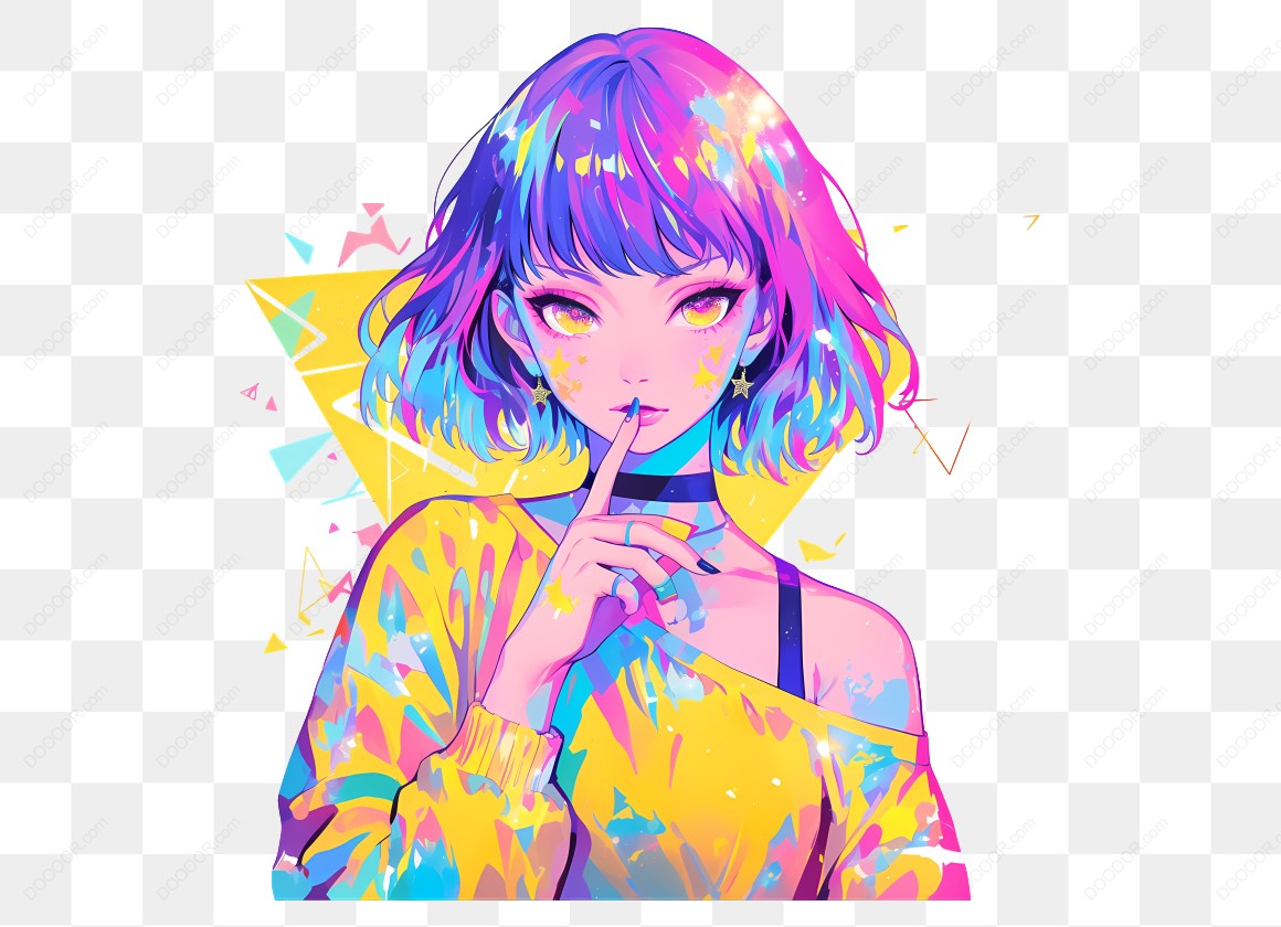 16817_彩色动漫女孩手势.jpg