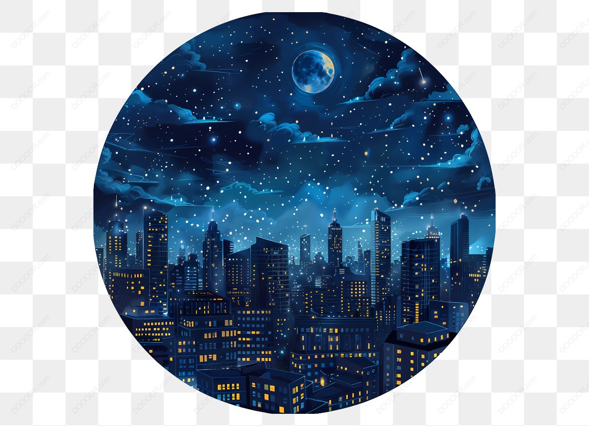 17056_夜空繁星与城市夜景.jpg