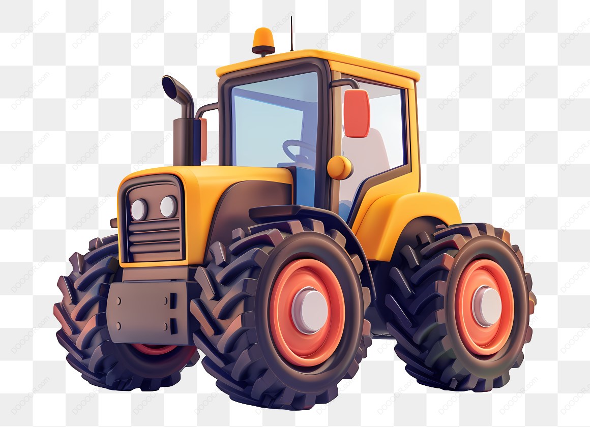 17164_卡通黄色农用拖拉机.jpg