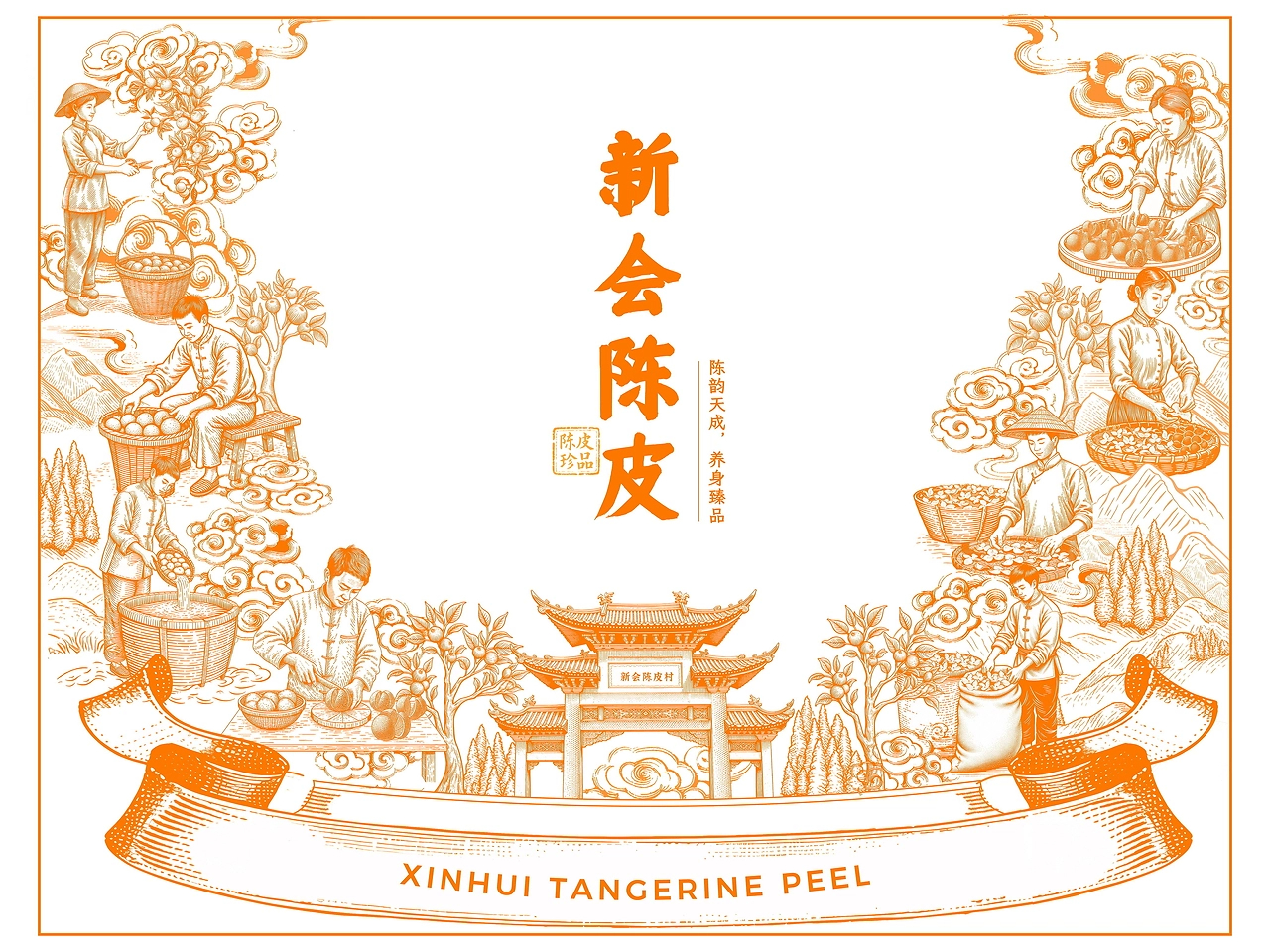 新会陈皮 制作流程 包装设计 版画-05.jpg