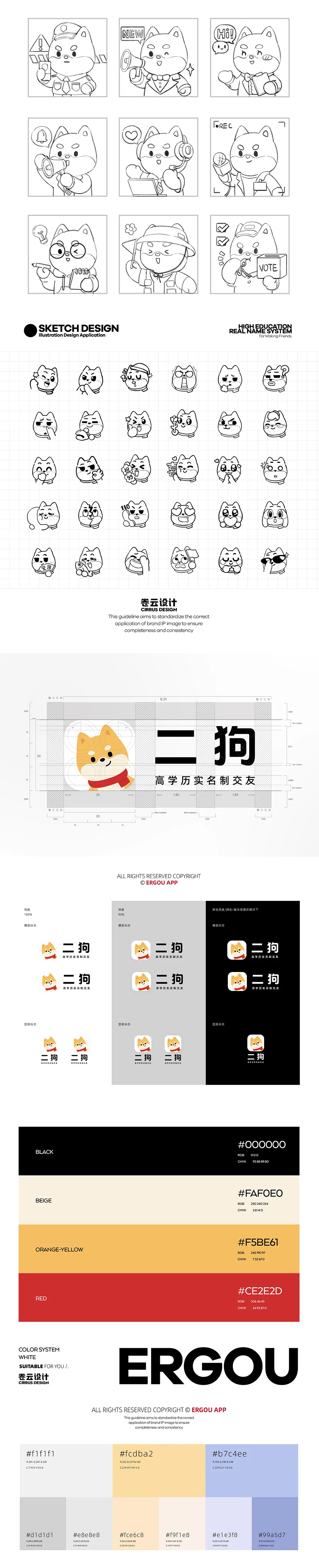IP形象设计｜二狗APP IP设计升级 UI设计 表情包设计-2.jpg