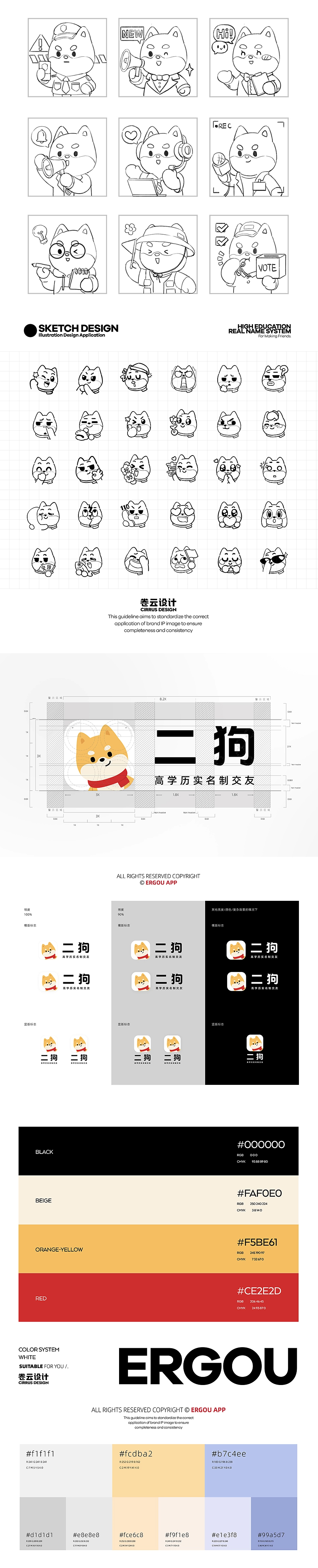 IP形象设计｜二狗APP IP设计升级 UI设计 表情包设计-3.jpg