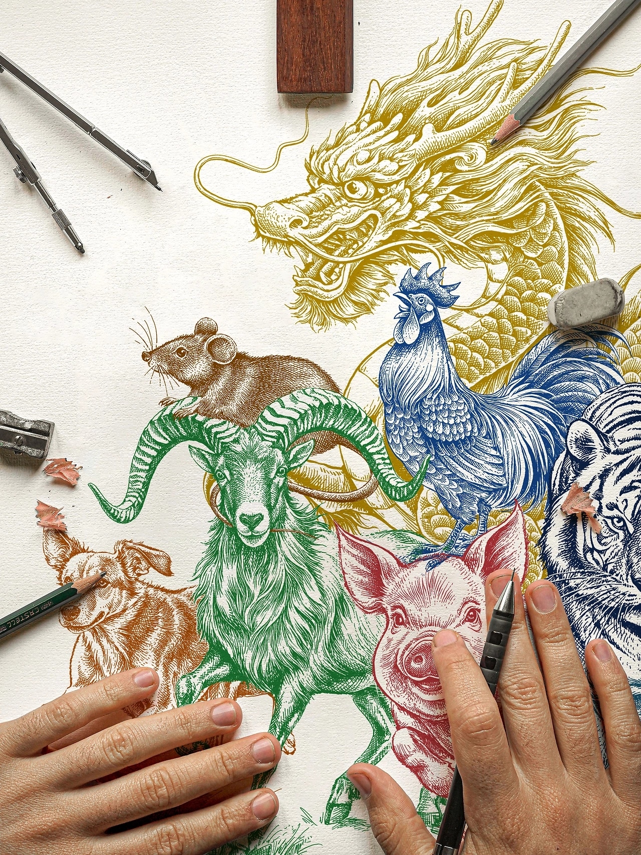 十二生肖手绘插画[9P]-广州-一叶插画(1).jpg