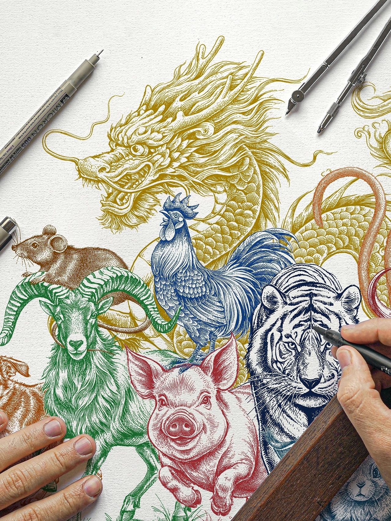十二生肖手绘插画[9P]-广州-一叶插画(4).jpg