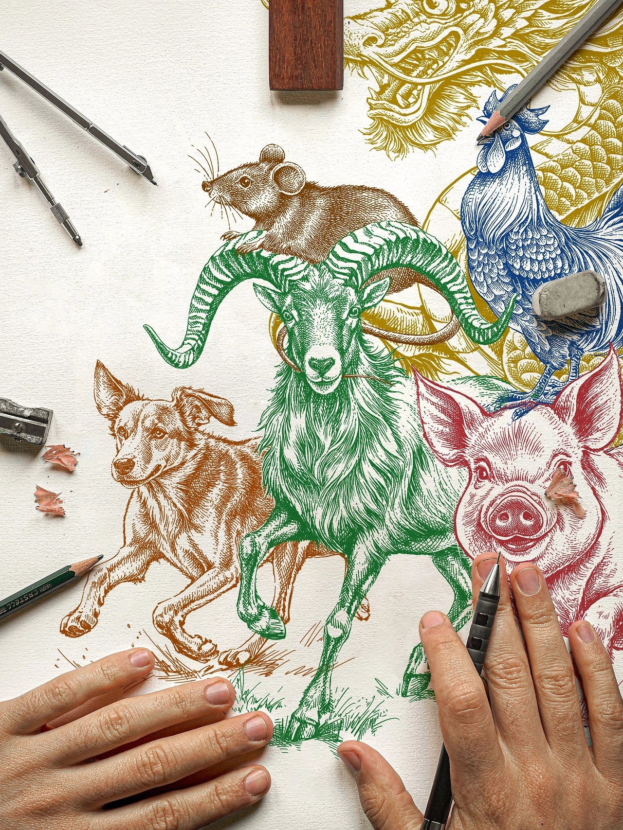 十二生肖手绘插画[9P]-广州-一叶插画(6).jpg