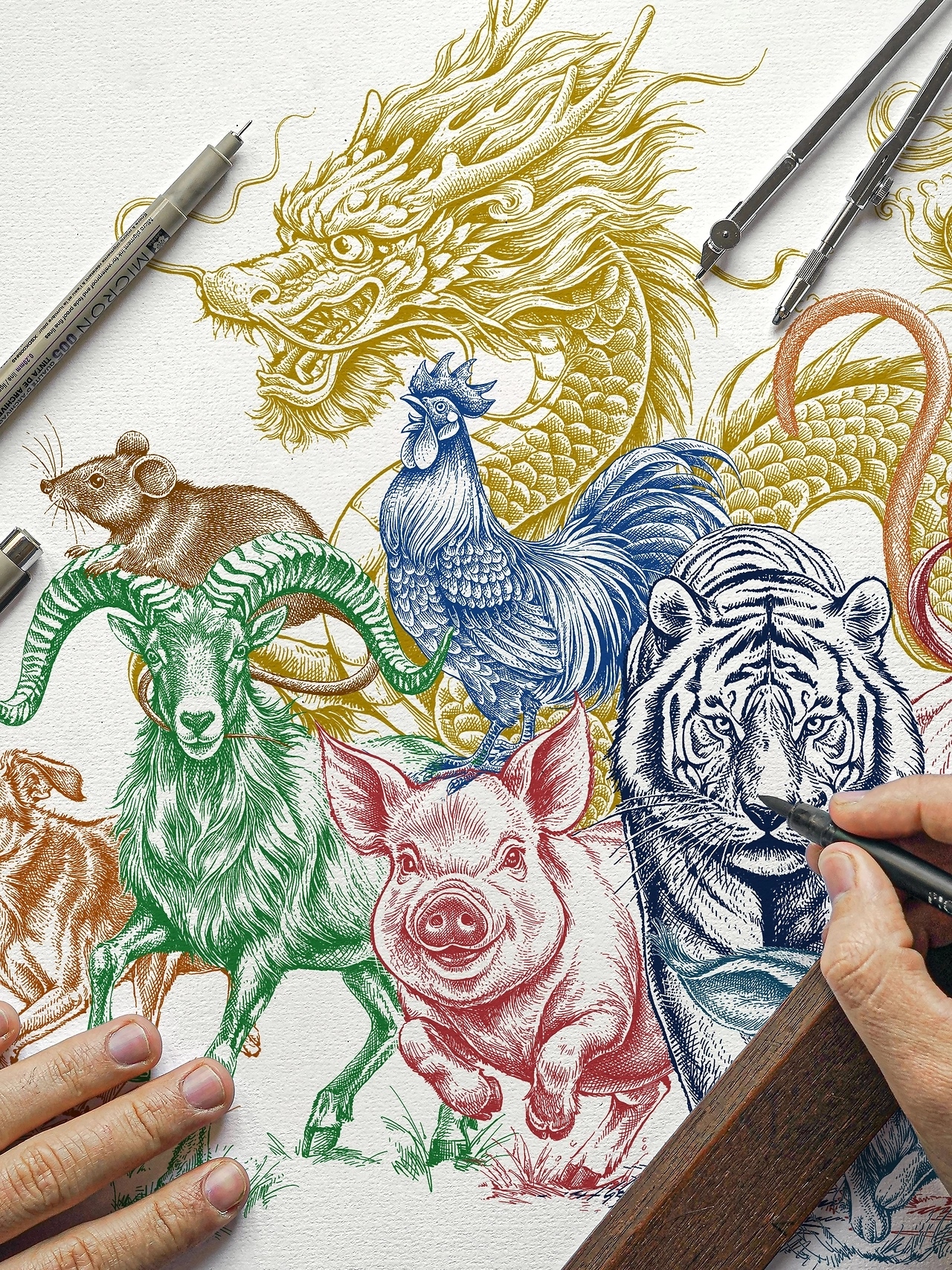 十二生肖手绘插画[9P]-广州-一叶插画(7).jpg
