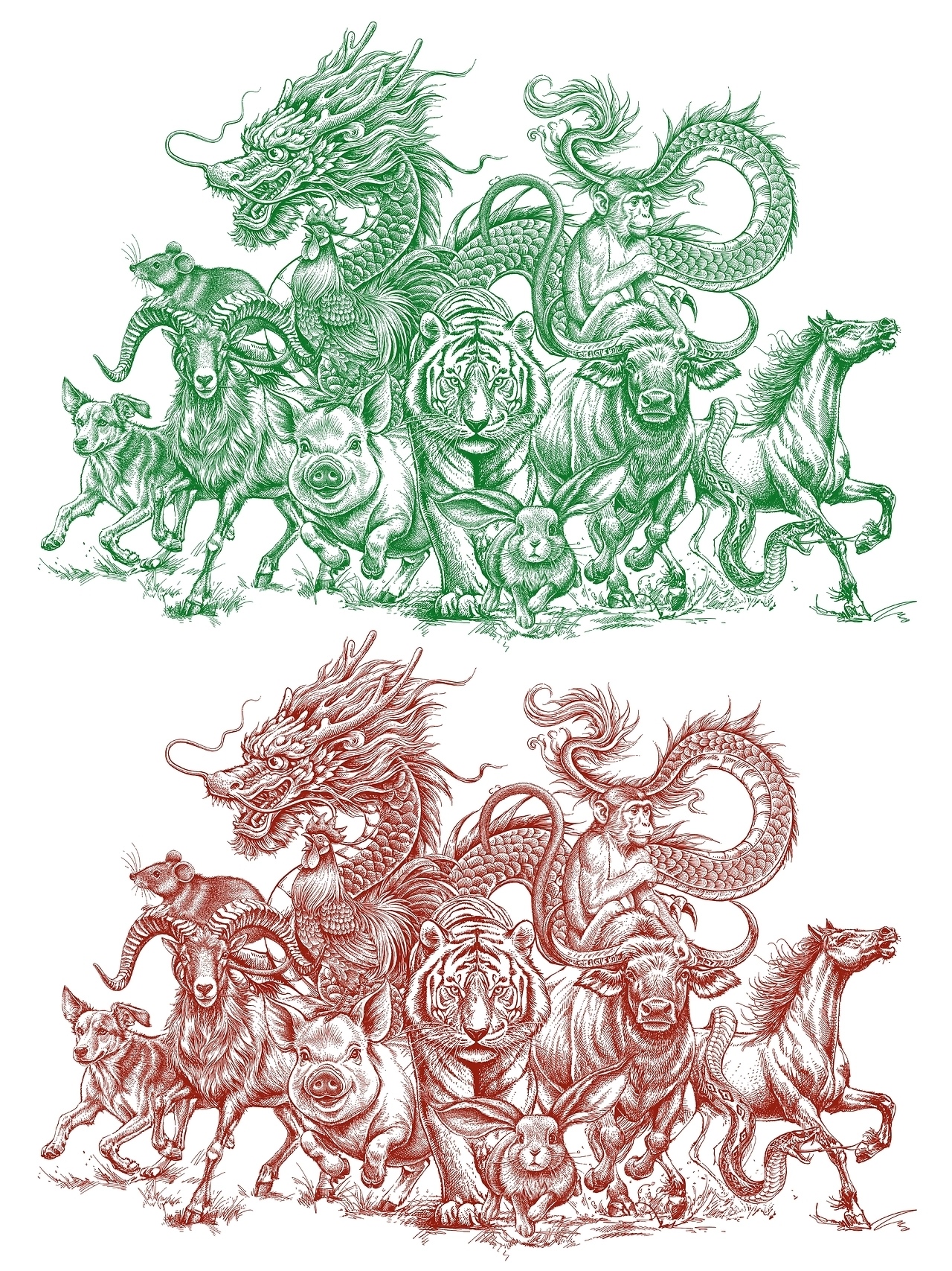 十二生肖手绘插画[9P]-广州-一叶插画(9).jpg