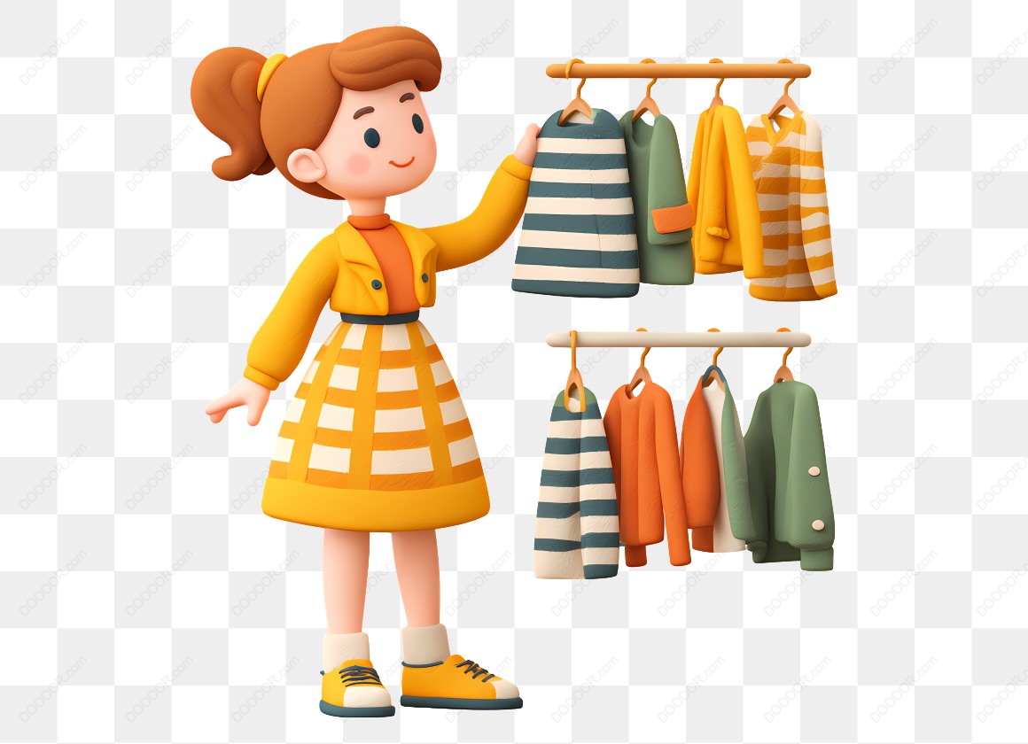 19672_女孩挂衣服的卡通形象.jpg