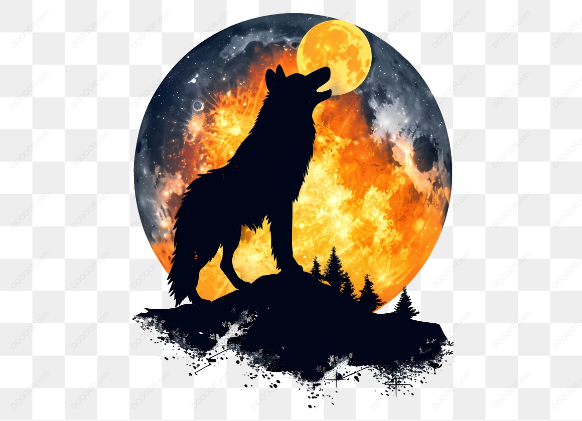 19716_狼与满月夜景.jpg