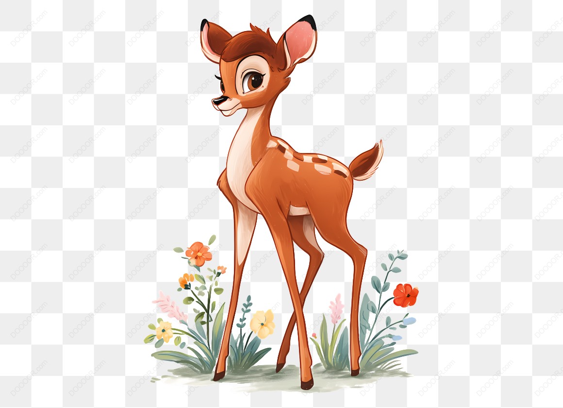 19881_可爱的小鹿与花朵-2.jpg