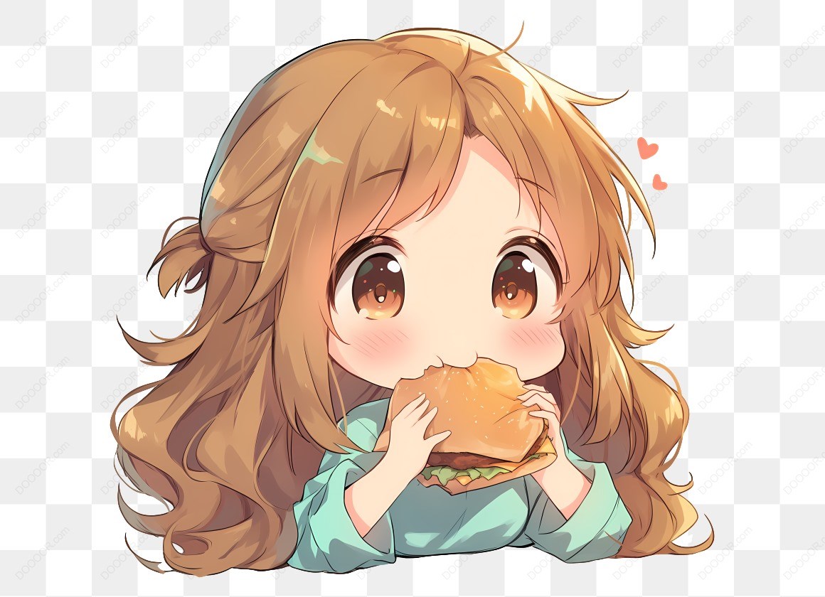 20174_可爱女孩吃汉堡.jpg