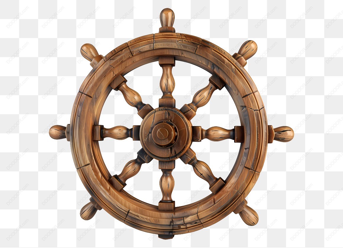 20420_木制船舵轮图像.jpg