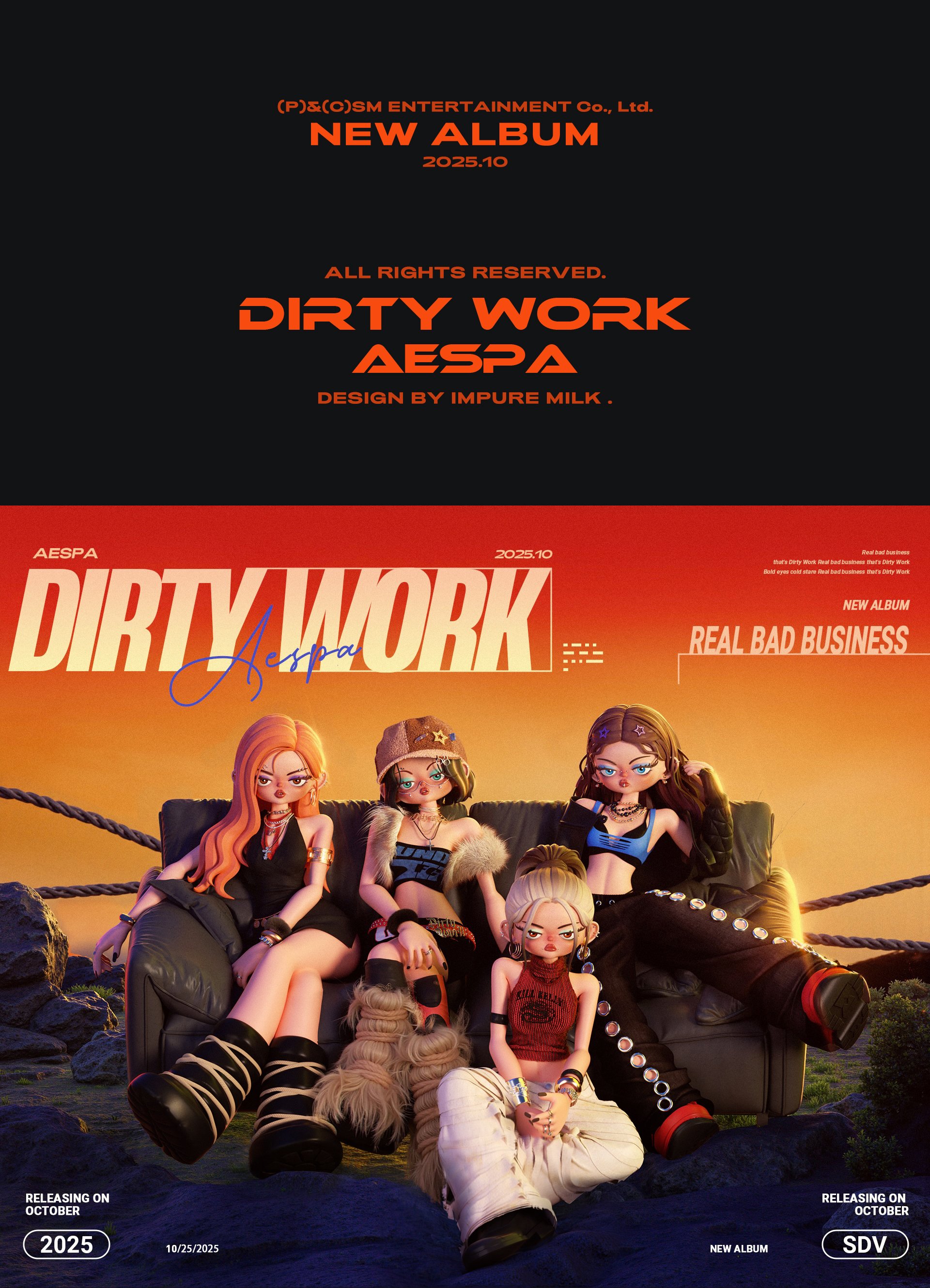IP设计aespa专辑《Dirty Work》.jpg