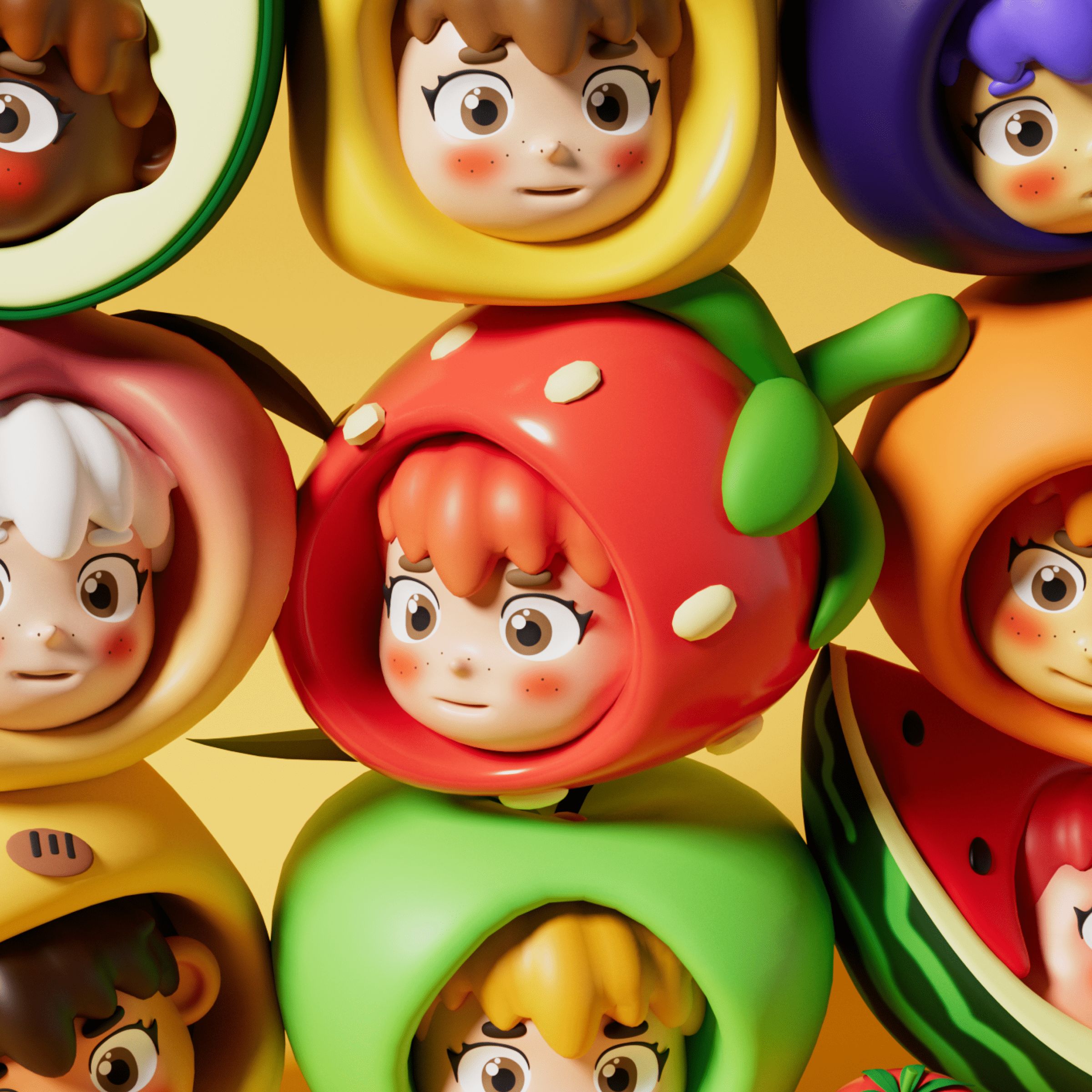 原创潮玩IP设计《果嘟嘟 · 胖友阵线联萌》_2.jpg