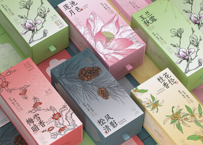 清风堂  无火香薰  全系列包装设计[32P]