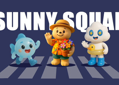 IP设计丨《Sunny Squad》丨 潮玩IP形象设计[8P]