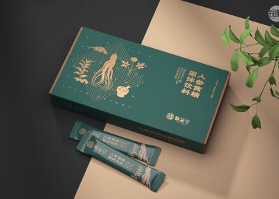 保健包装设计人参黄精固体饮料包装设计©刘益铭原创作品