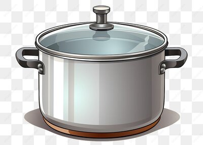 锅盖盖着水