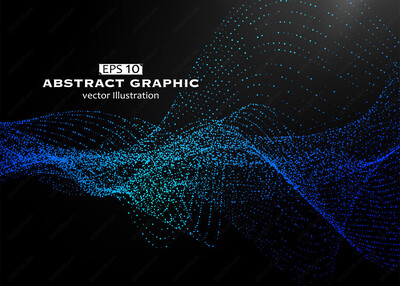艺术化点状抽象粒子背景矢量EPS素材-5