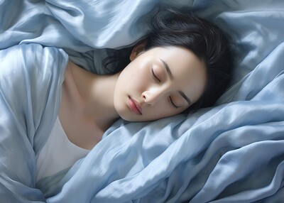 美女睡眠安睡AI超清图