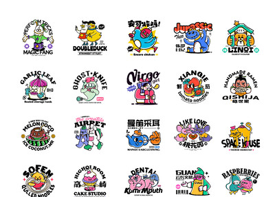 图形卡通LOGO设计标志设计图形设计[55P]