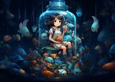卡通片角色设计鱼