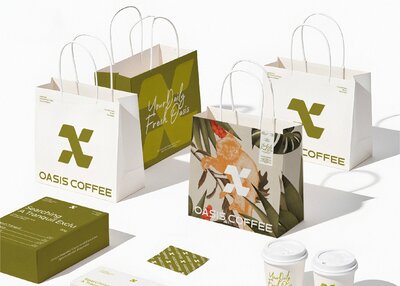 x oasis coffee简餐餐饮品牌设计[24P]