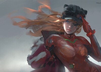 动漫飞鸟兰利苍龙新世纪福音战士红发女郎
