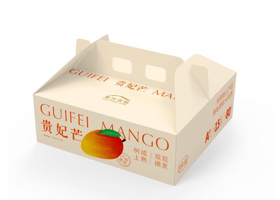 贵妃芒+苹果水果插画&包装设计[17P]