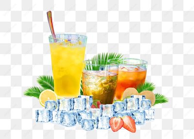 冷饮和水果冰块