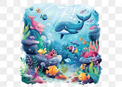 海底世界多彩生物