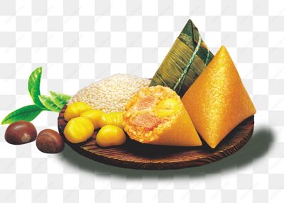 粽子与配料展示