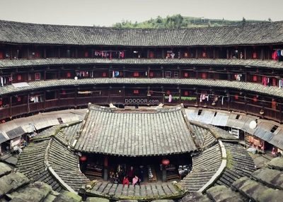 高清特写中国风土家风格住宅建筑素材设计