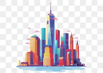 多彩城市天际线-1