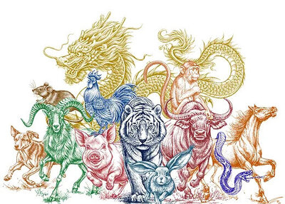 十二生肖手绘插画[9P]