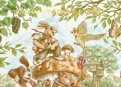 原创插画童话插画动物插画绮梦之森[12P]