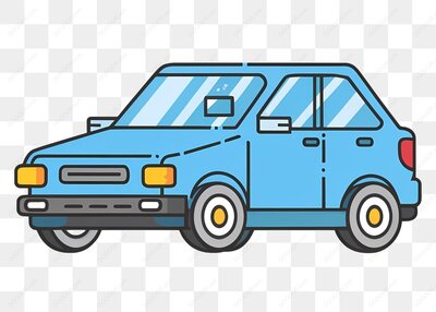 蓝色小汽车-1