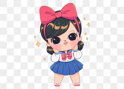 可爱的小女孩形象